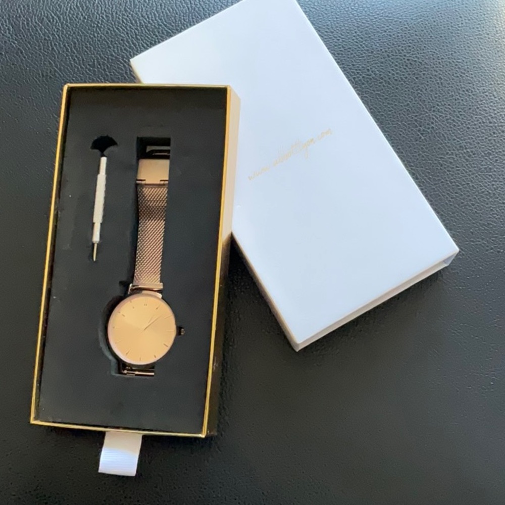 Abbott Lyon Rose Gold Watch. Never Worn, New in Box.